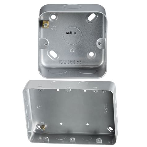 metal clad back box dimensions|metal clad single back box.